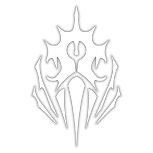 Crest of Dagon Sticker - Vinyl Decal White