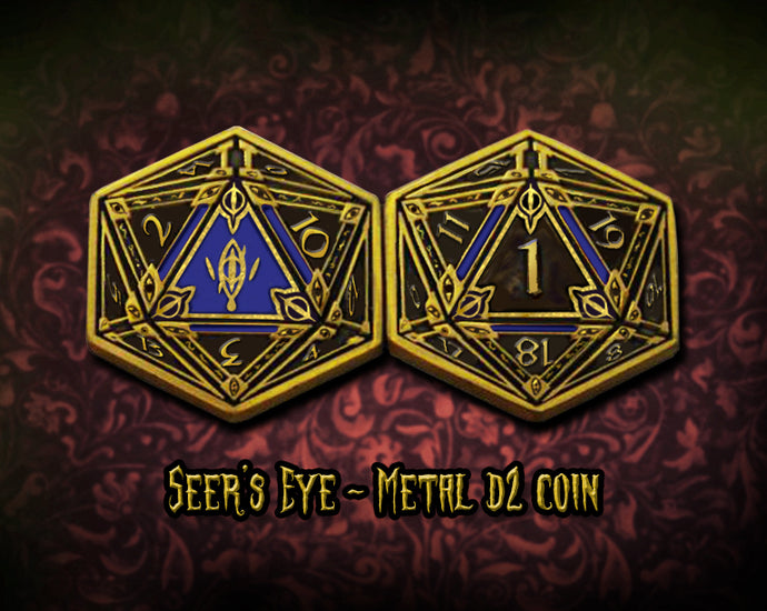 Seer's Eye metal d2 coin