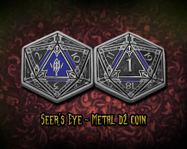Seer's Eye silver d2 coin