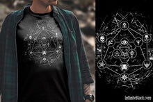 Geometric d20 Shirt - Cotton Screen Print T-Shirt