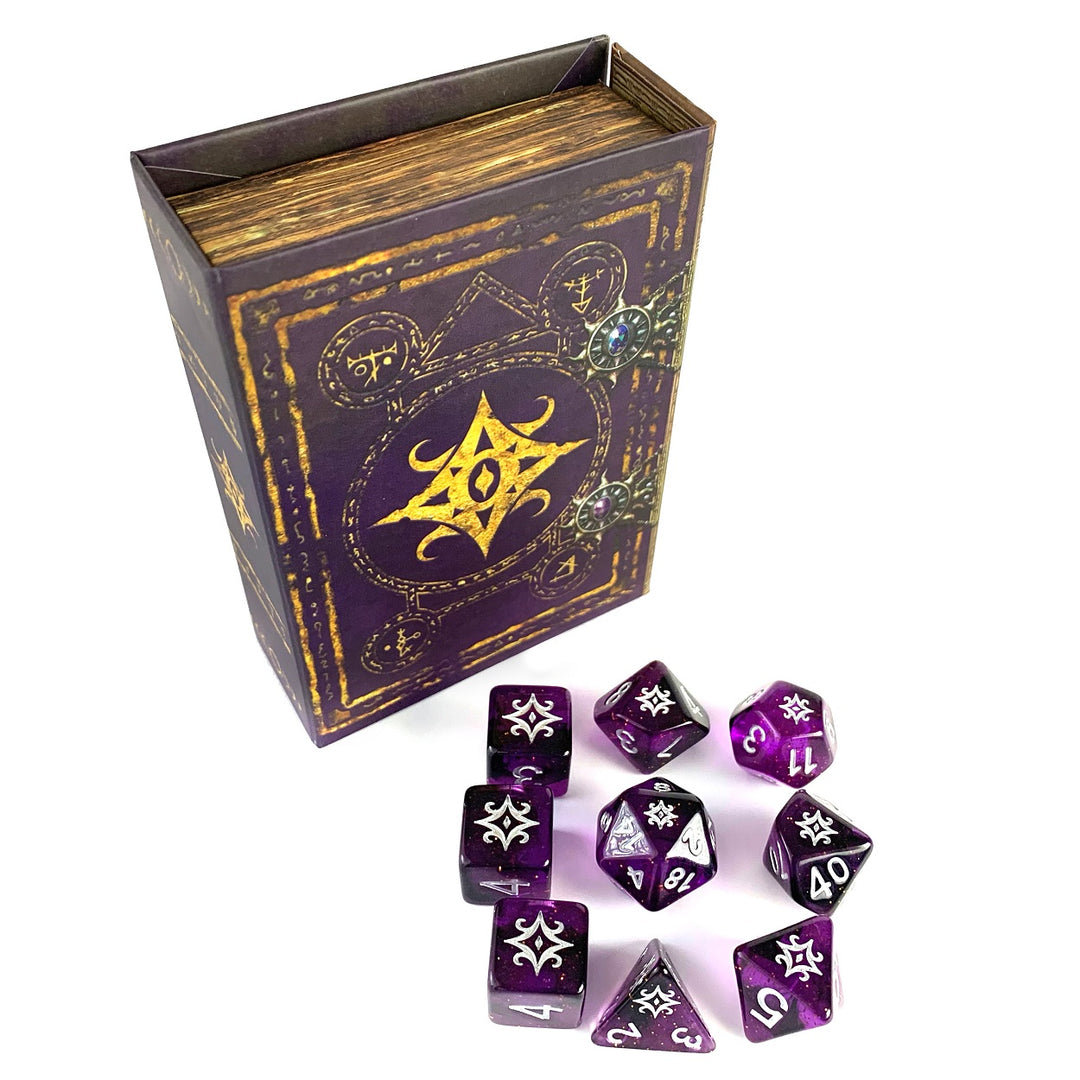 Star of Azathoth Elder Dice Interstellar edition with grimoire box