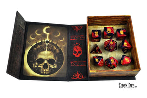 The Mark of the Necronomicon polyhedral dice set